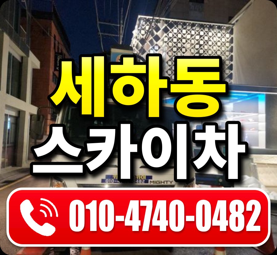 세하동 스카이차 010-4740-0482