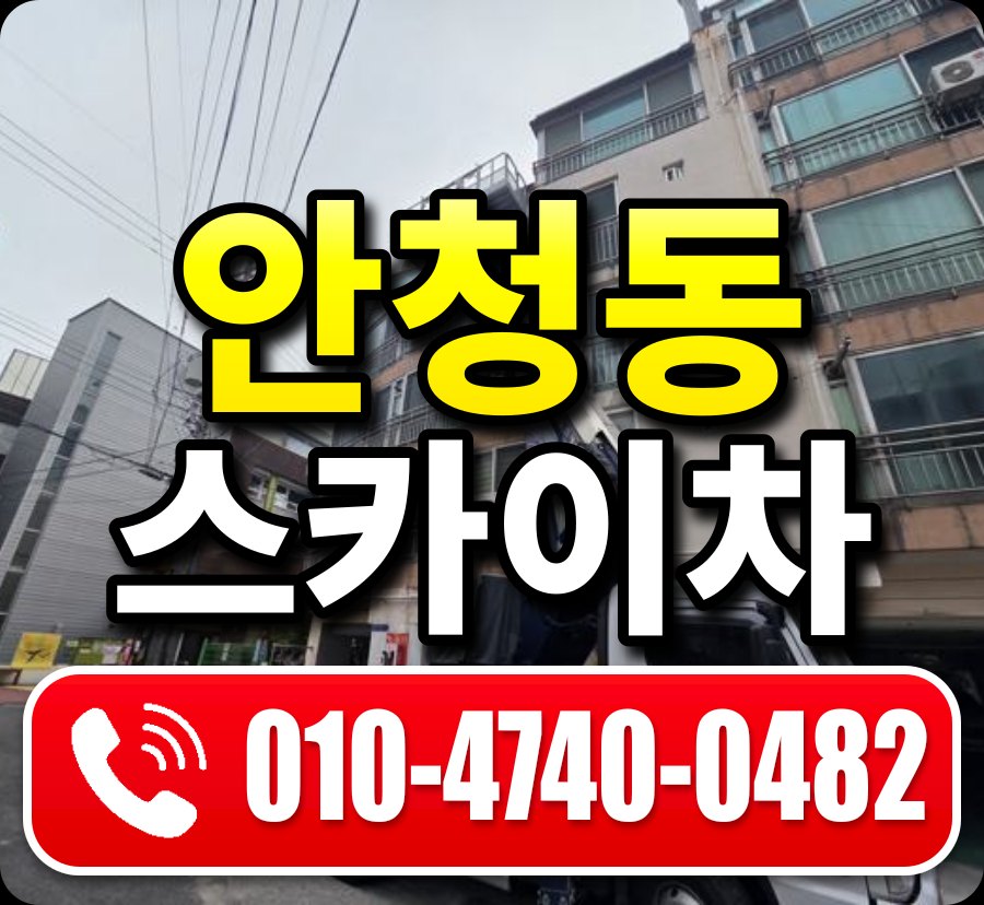 안청동 스카이차 010-4740-0482