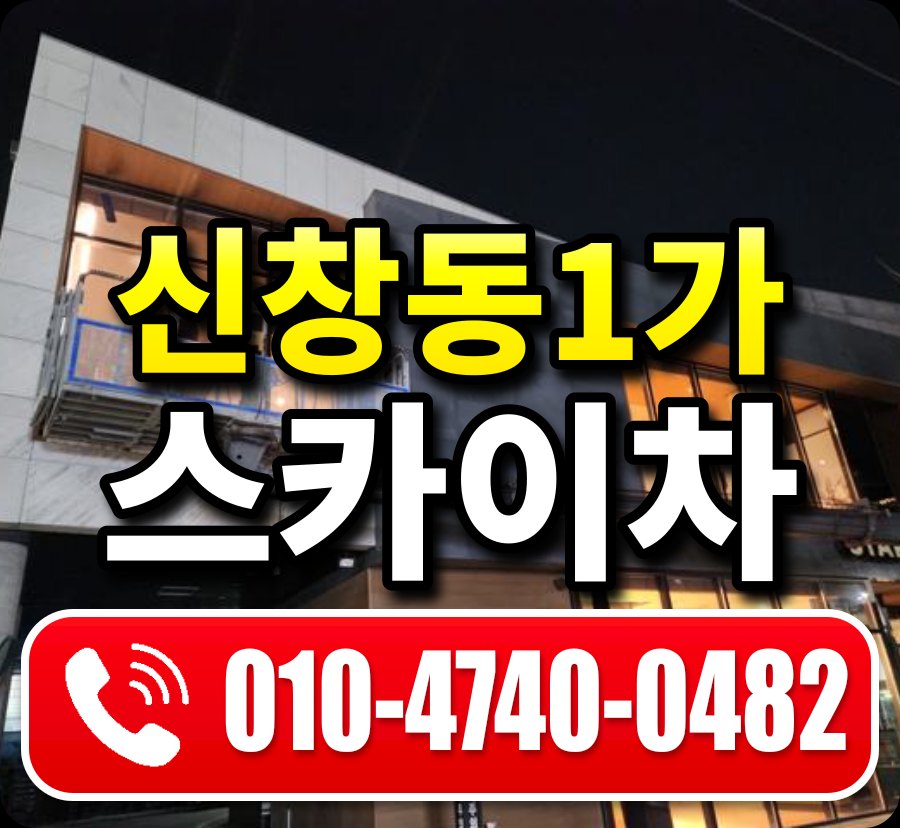 신창동1가 스카이차 010-4740-0482