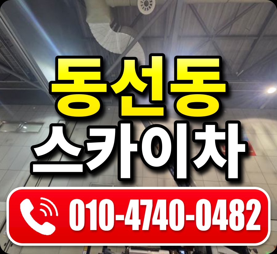 동선동 스카이차 010-4740-0482