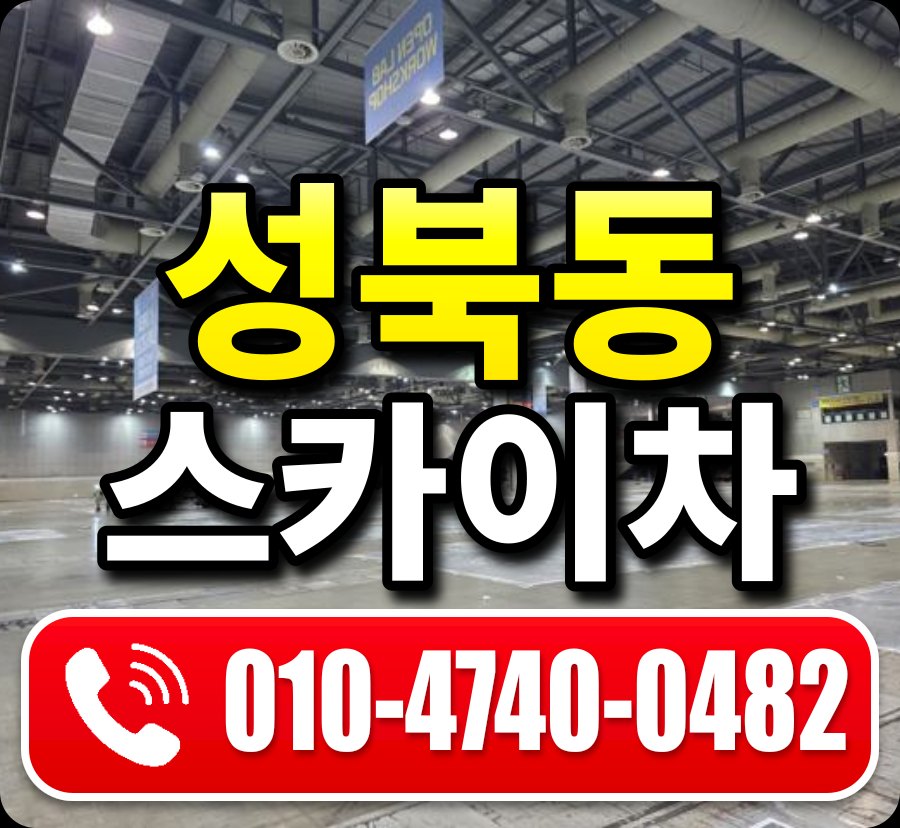 성북동 스카이차 010-4740-0482