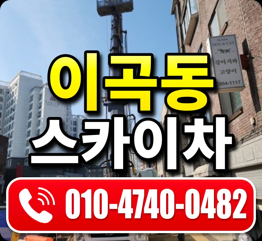 이곡동 스카이차 010-4740-0482