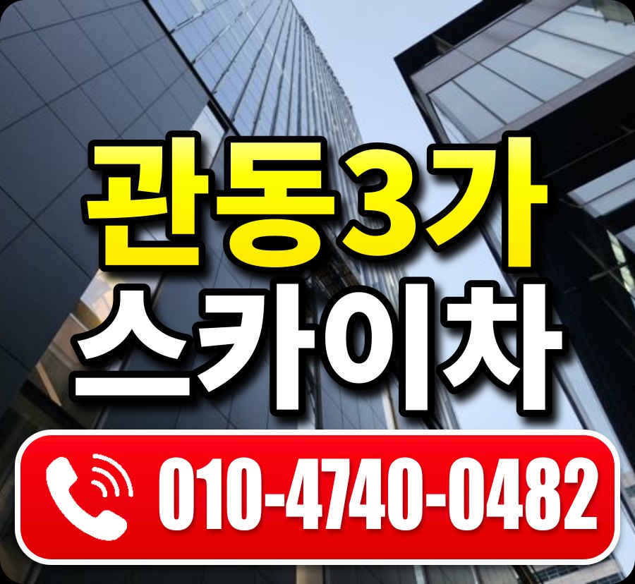 관동3가 스카이차 010-4740-0482