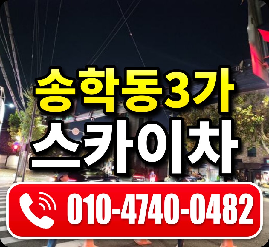 송학동3가 스카이차 010-4740-0482