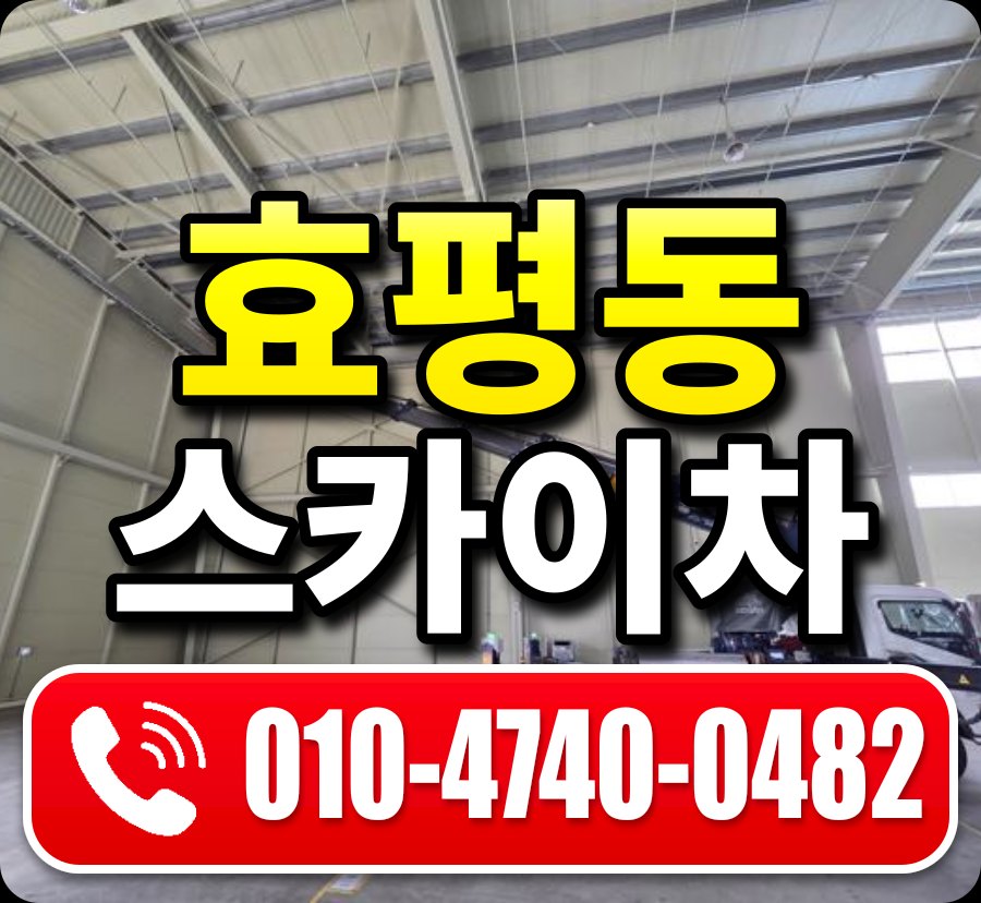효평동 스카이차 010-4740-0482