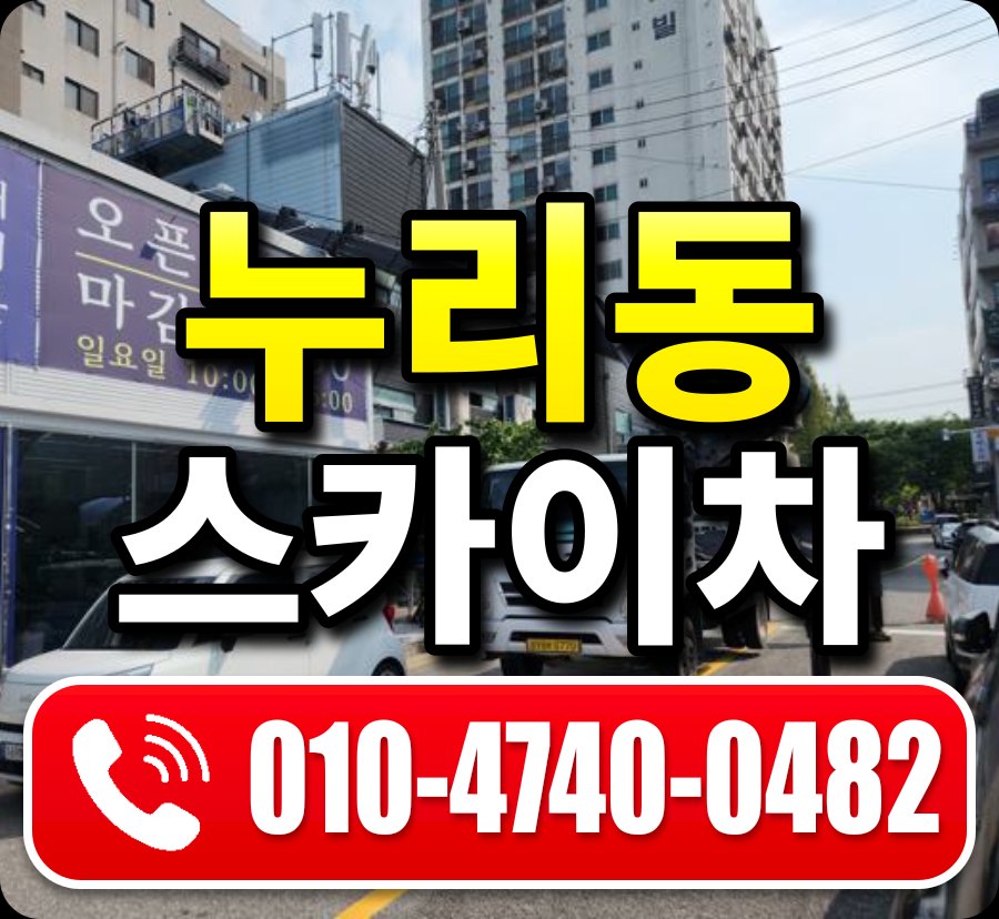 누리동 스카이차 010-4740-0482