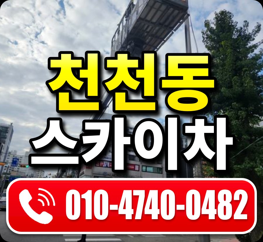 천천동 스카이차 010-4740-0482