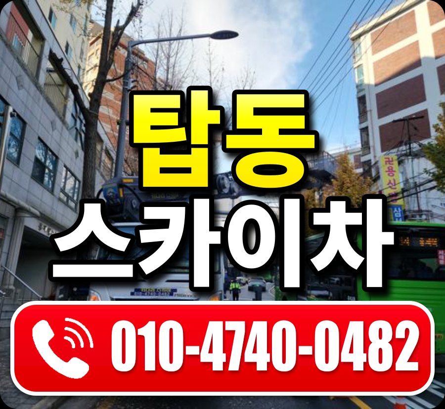 탑동 스카이차 010-4740-0482
