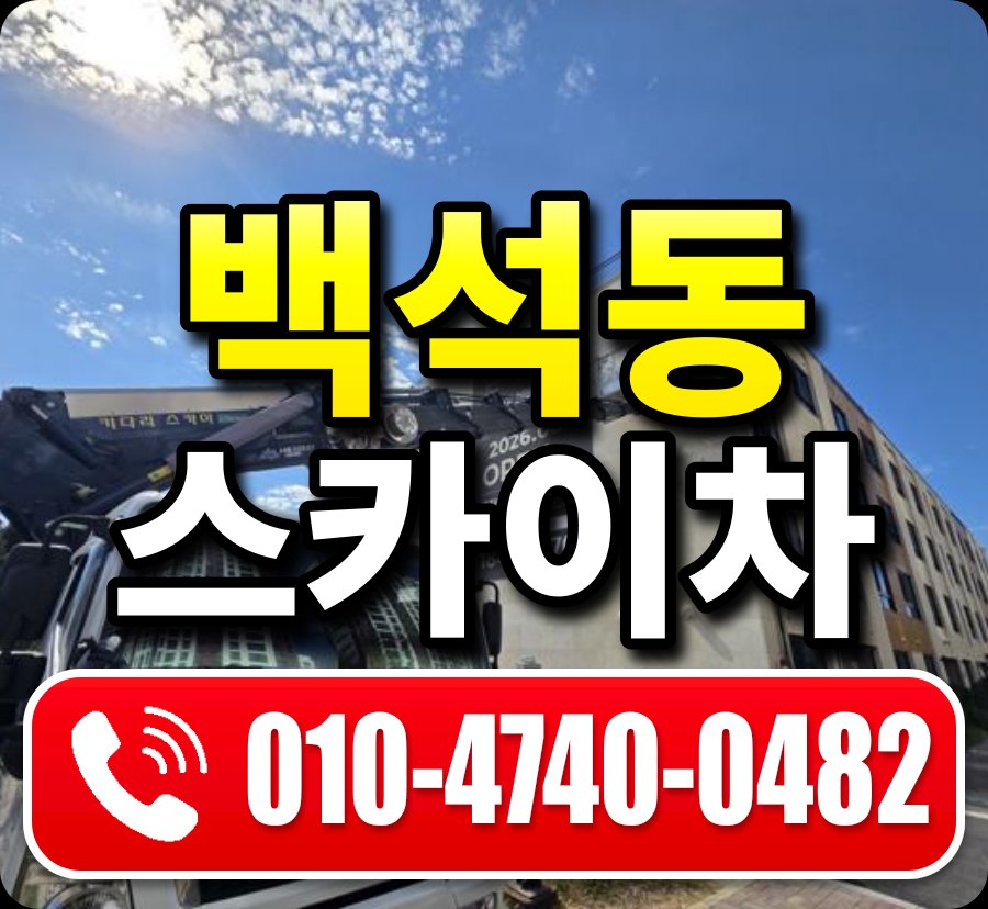백석동 스카이차 010-4740-0482