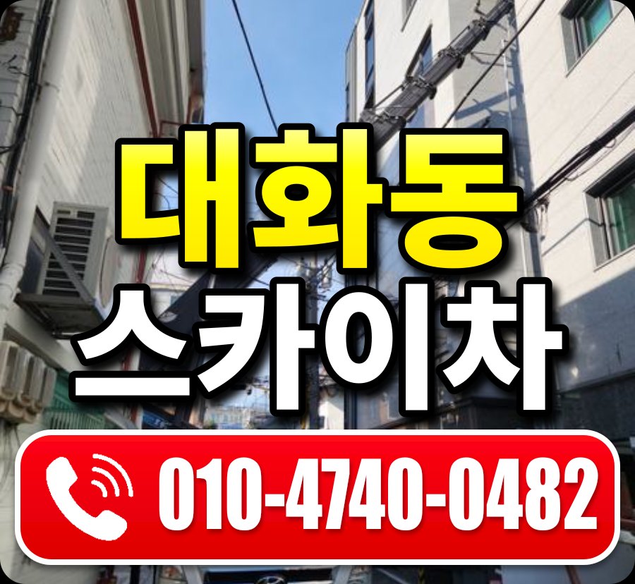 대화동 스카이차 010-4740-0482