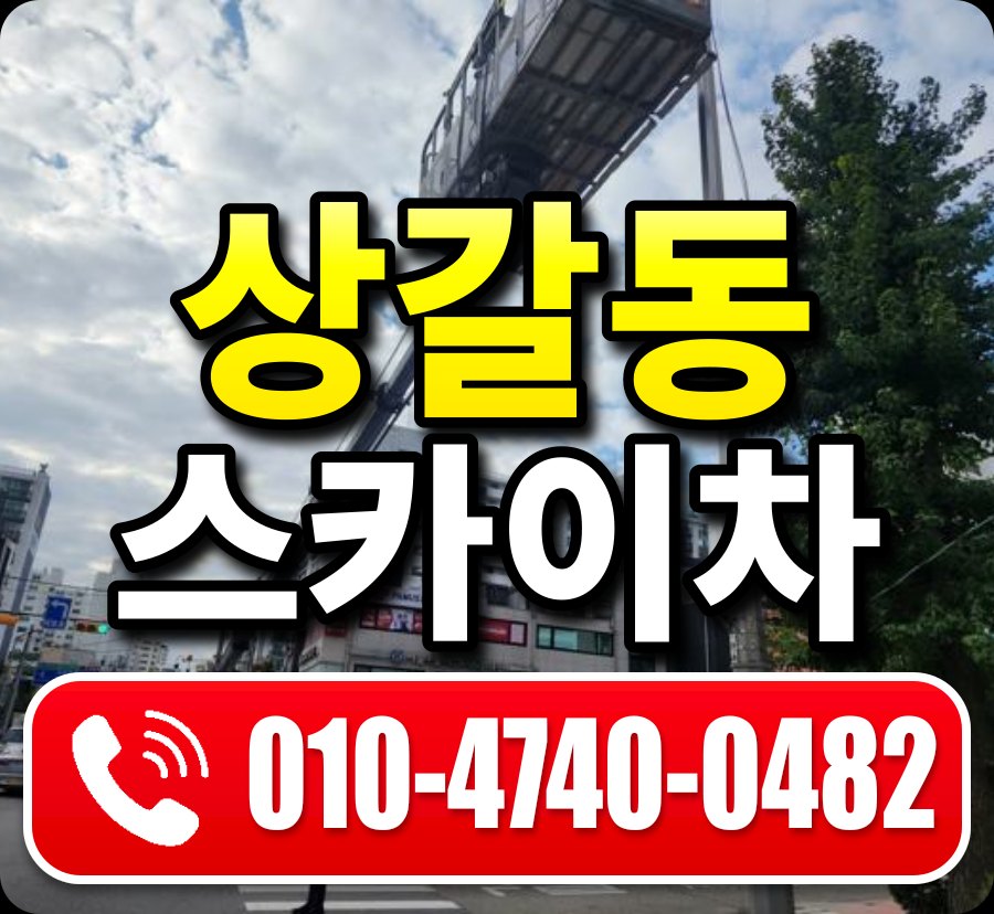 상갈동 스카이차 010-4740-0482