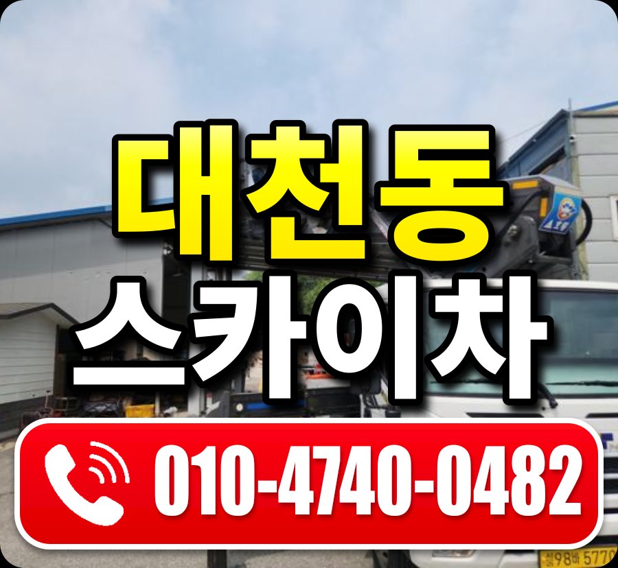 대천동 스카이차 010-4740-0482