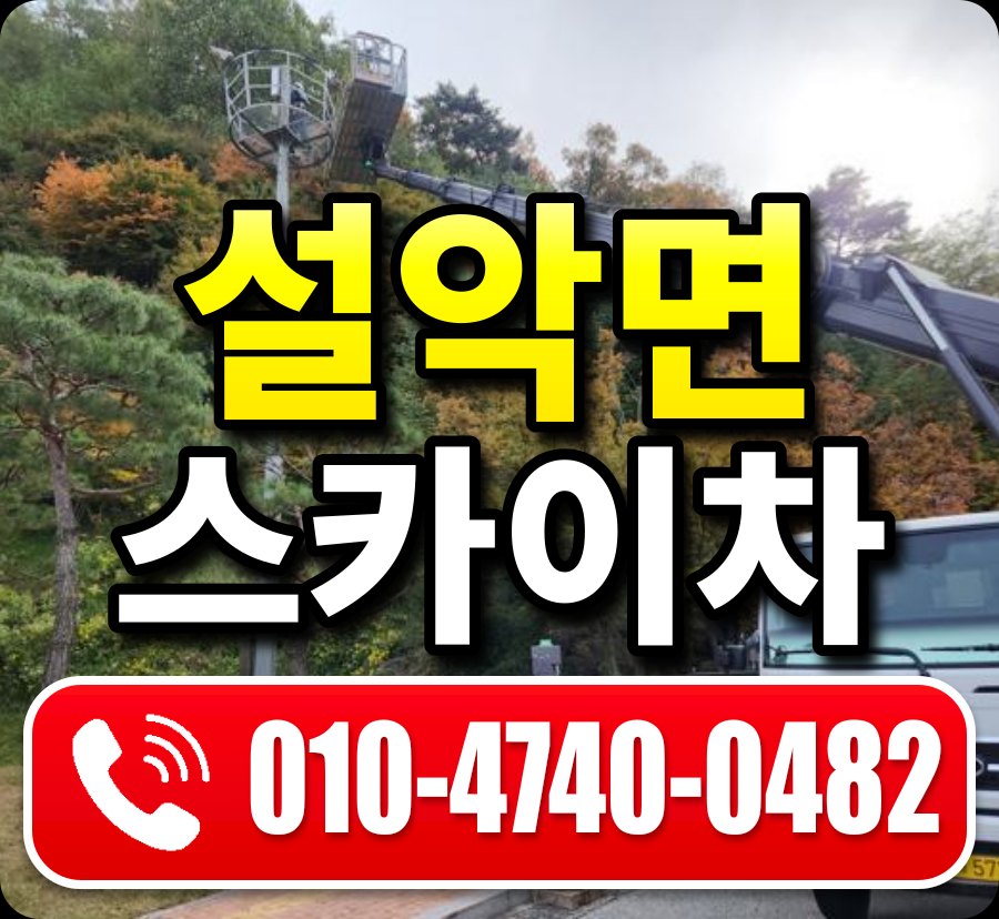 설악면 스카이차 010-4740-0482