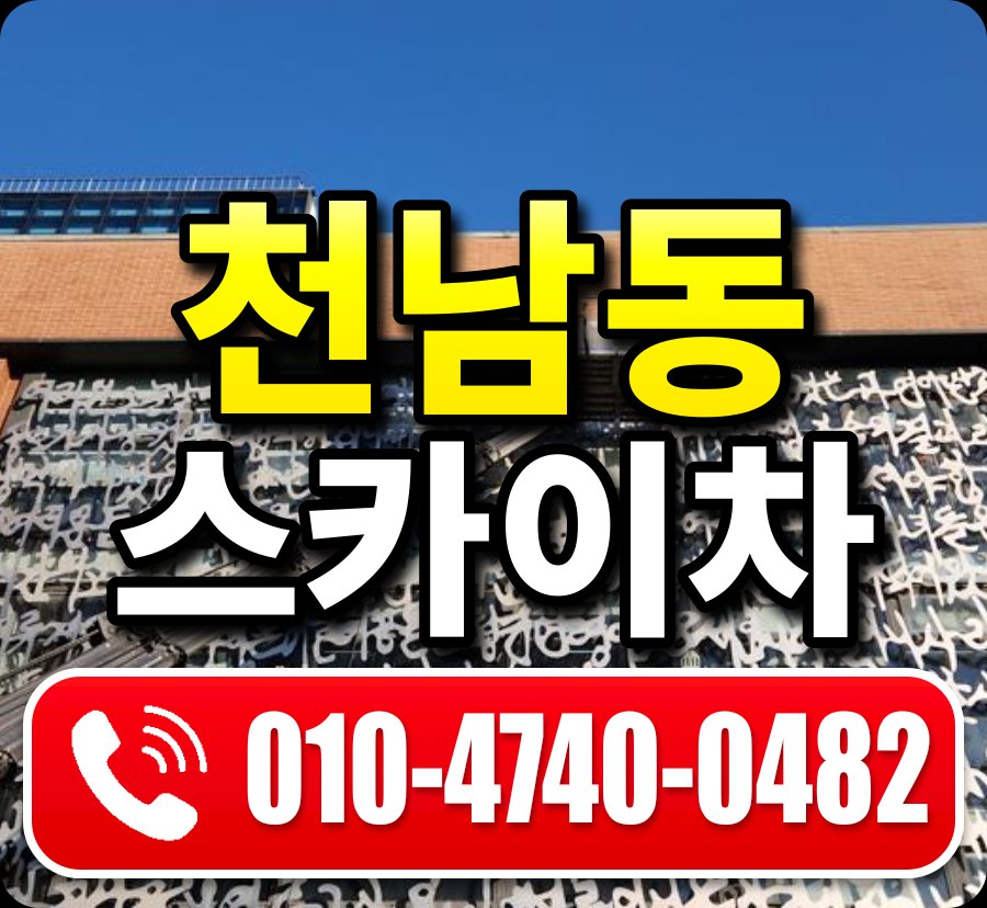 천남동 스카이차 010-4740-0482