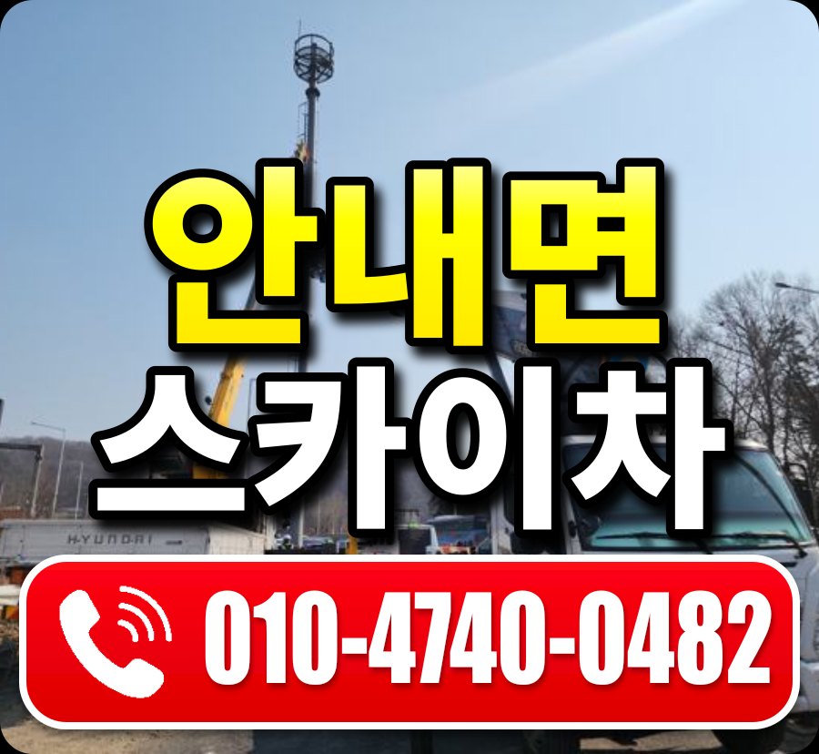 안내면 스카이차 010-4740-0482