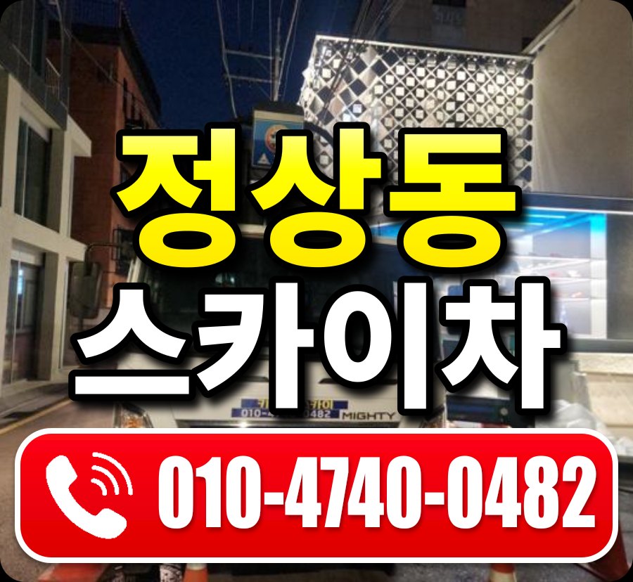 정상동 스카이차 010-4740-0482