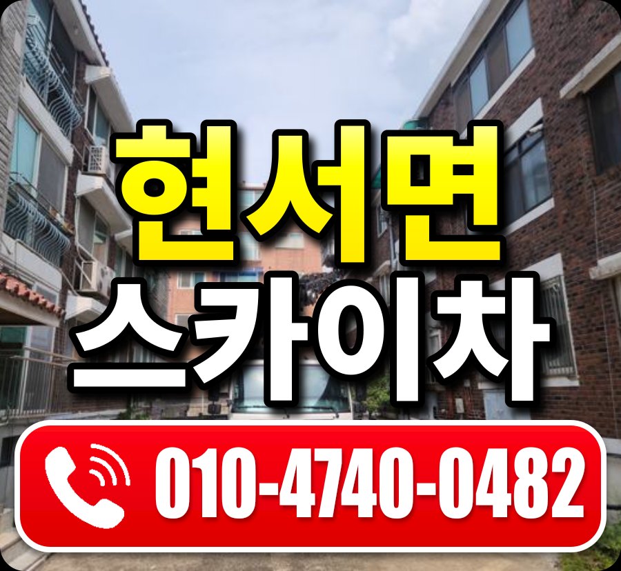 현서면 스카이차 010-4740-0482