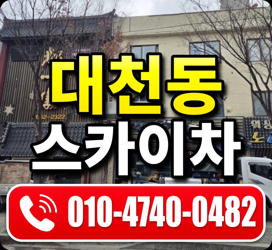 대천동 스카이차 010-4740-0482