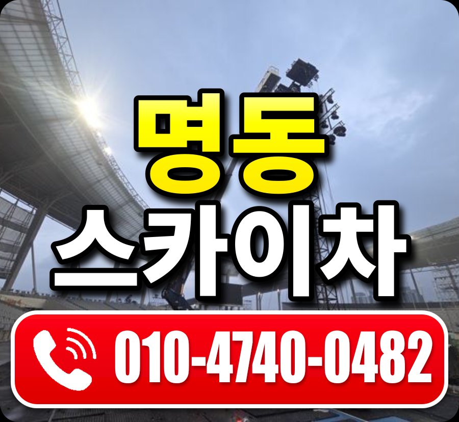 명동 스카이차 010-4740-0482
