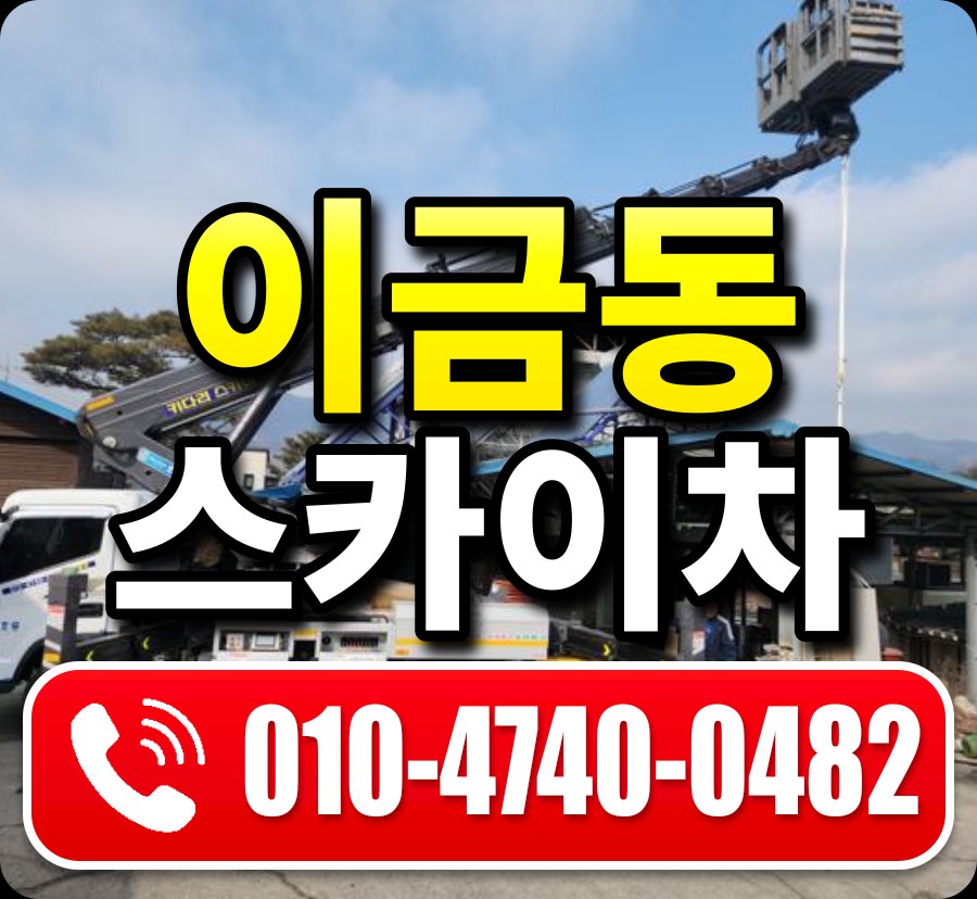 이금동 스카이차 010-4740-0482