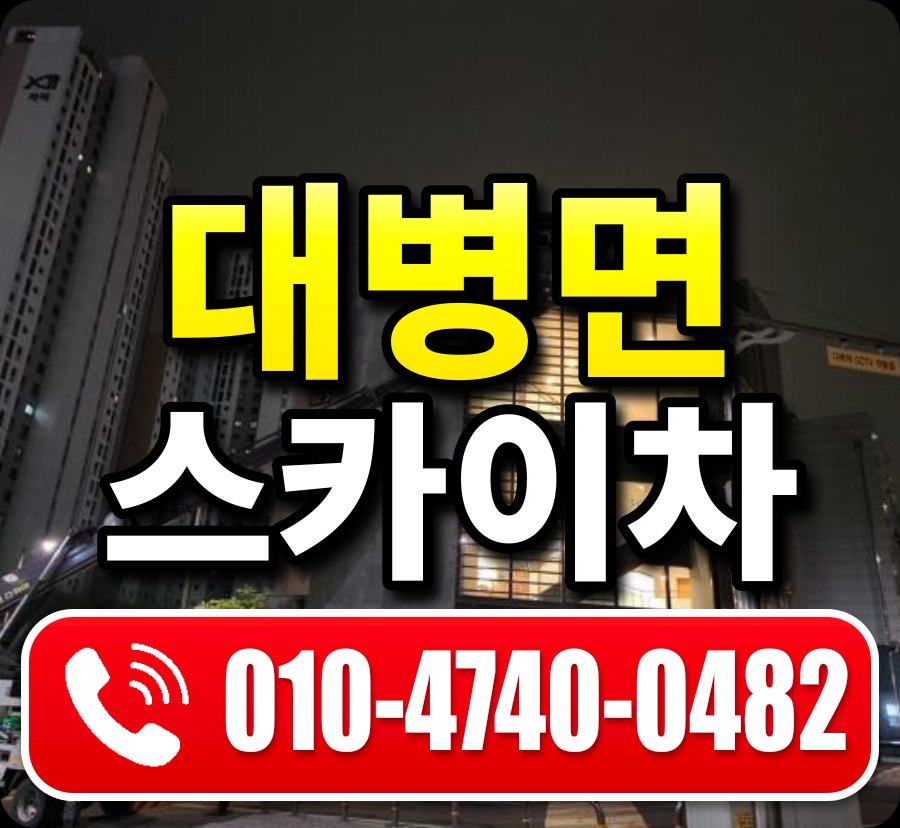 대병면 스카이차 010-4740-0482