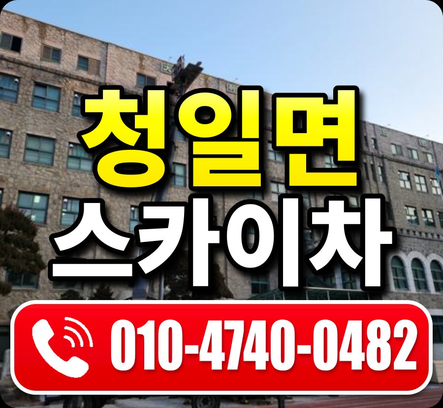 청일면 스카이차 010-4740-0482