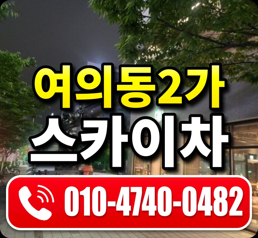 여의동2가 스카이차 010-4740-0482