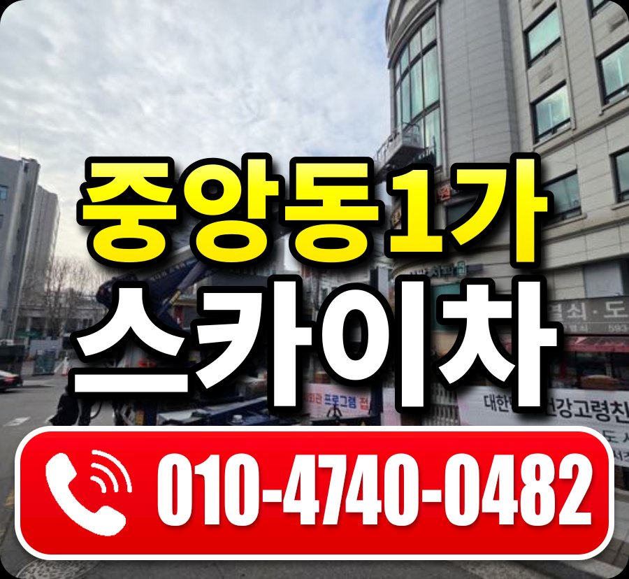 중앙동1가 스카이차 010-4740-0482