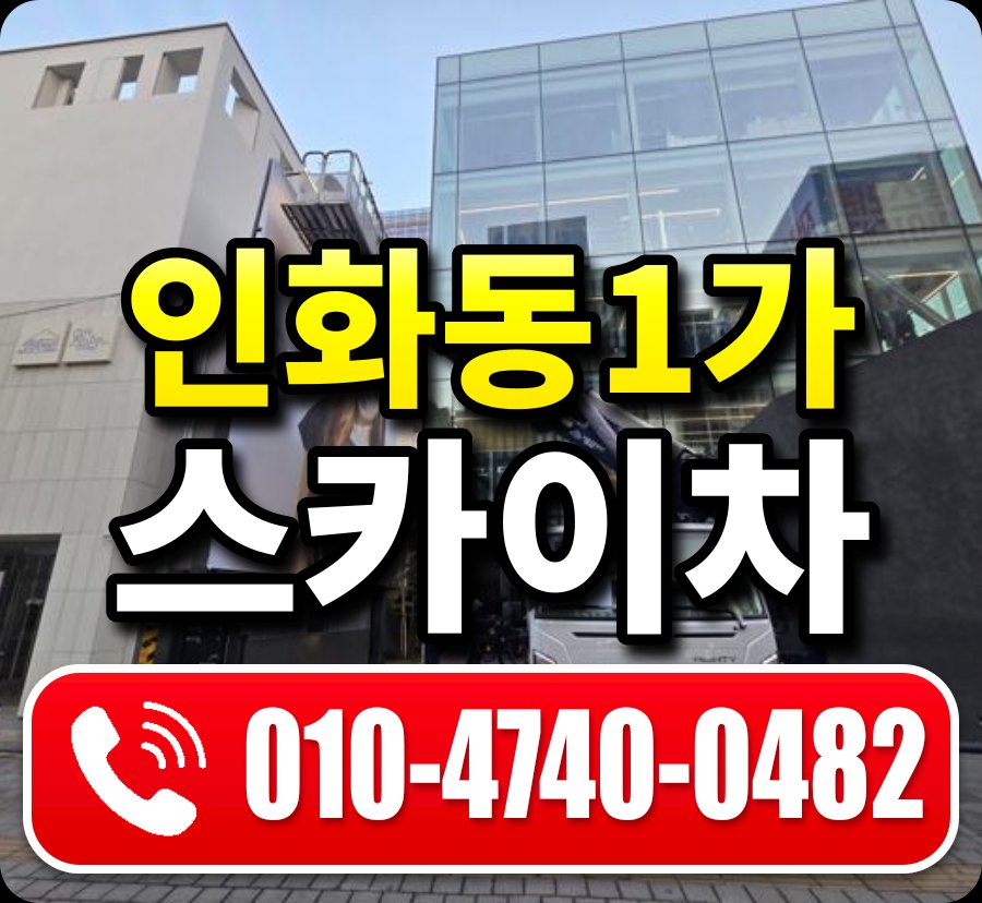 인화동1가 스카이차 010-4740-0482