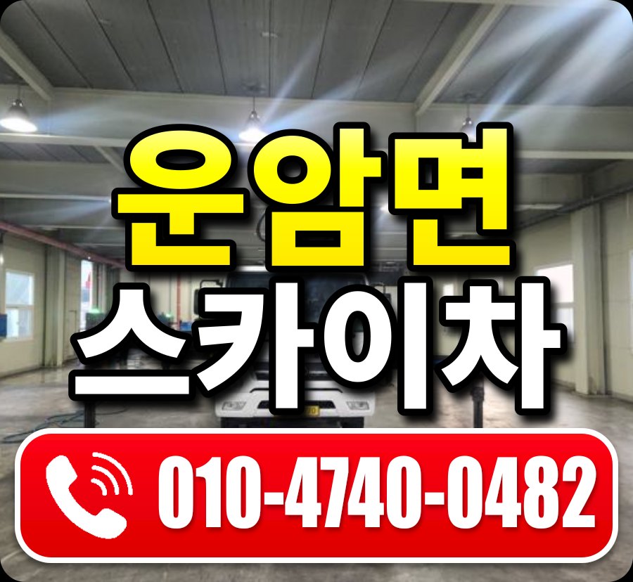 운암면 스카이차 010-4740-0482
