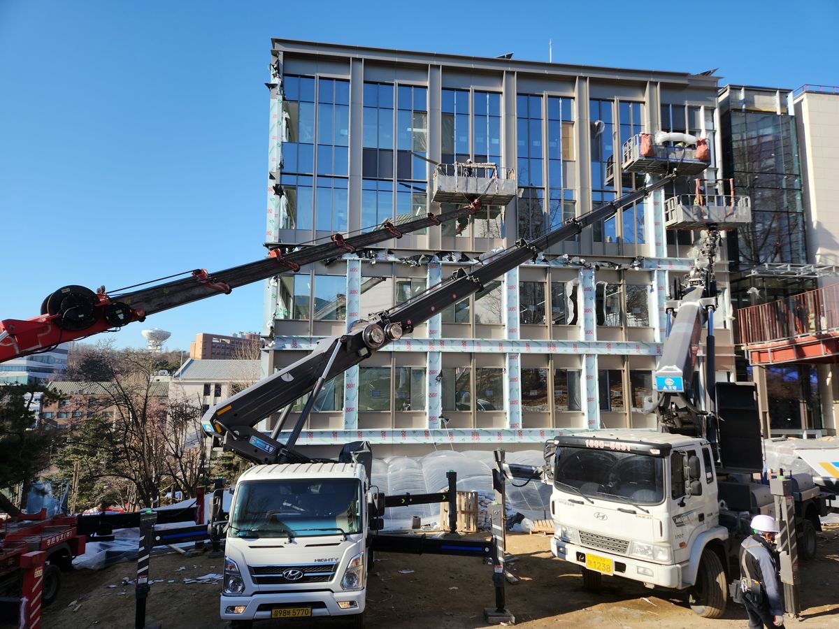 스카이차·고소작업차 실제 작업 현장 4