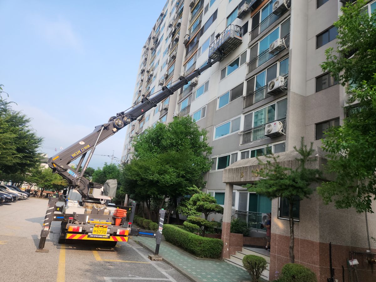 스카이차·고소작업차 실제 작업 현장 3