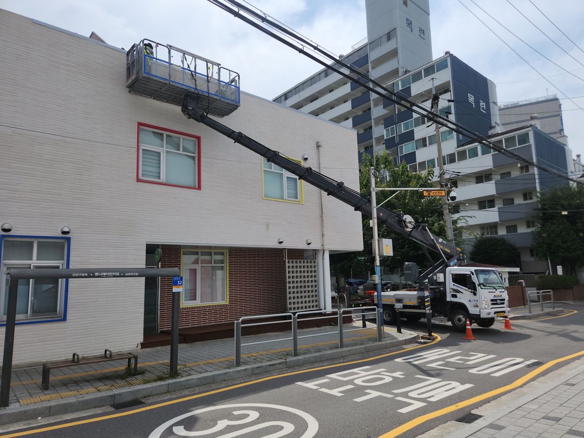 스카이차·고소작업차 실제 작업 현장 5