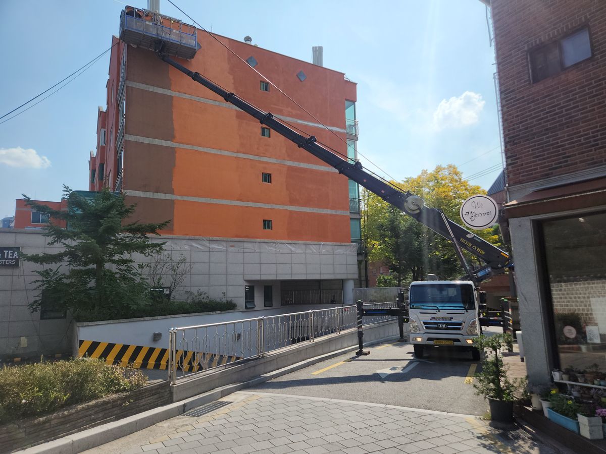 스카이차·고소작업차 실제 작업 현장 3