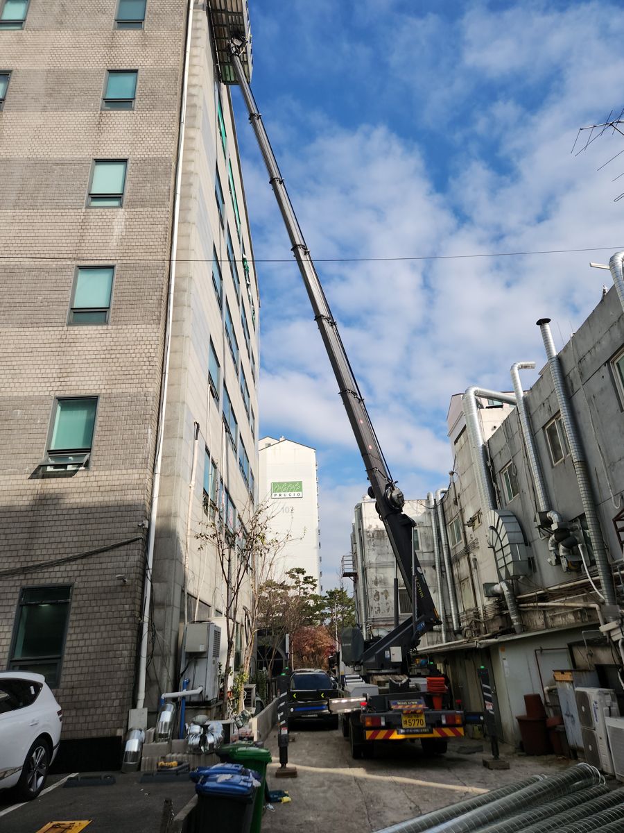 스카이차·고소작업차 실제 작업 현장 3