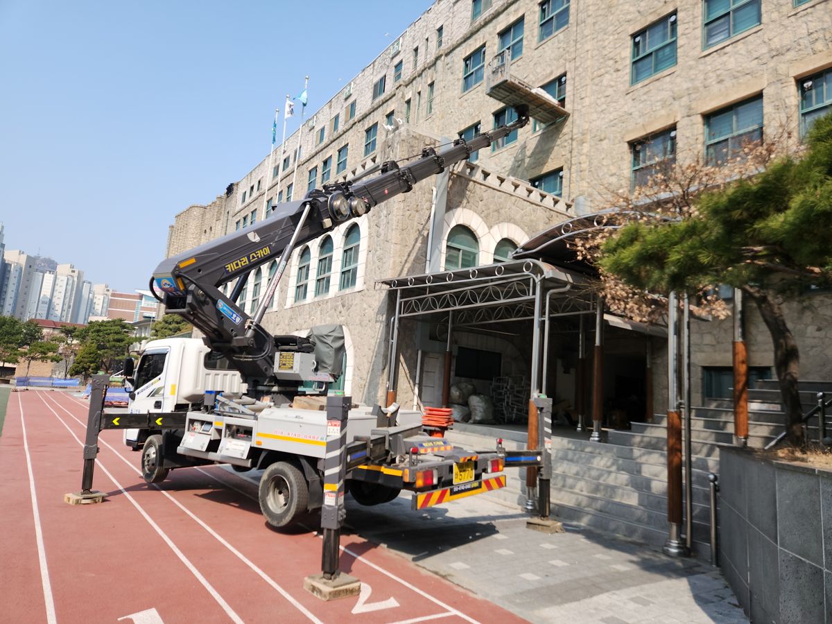 스카이차·고소작업차 실제 작업 현장 6
