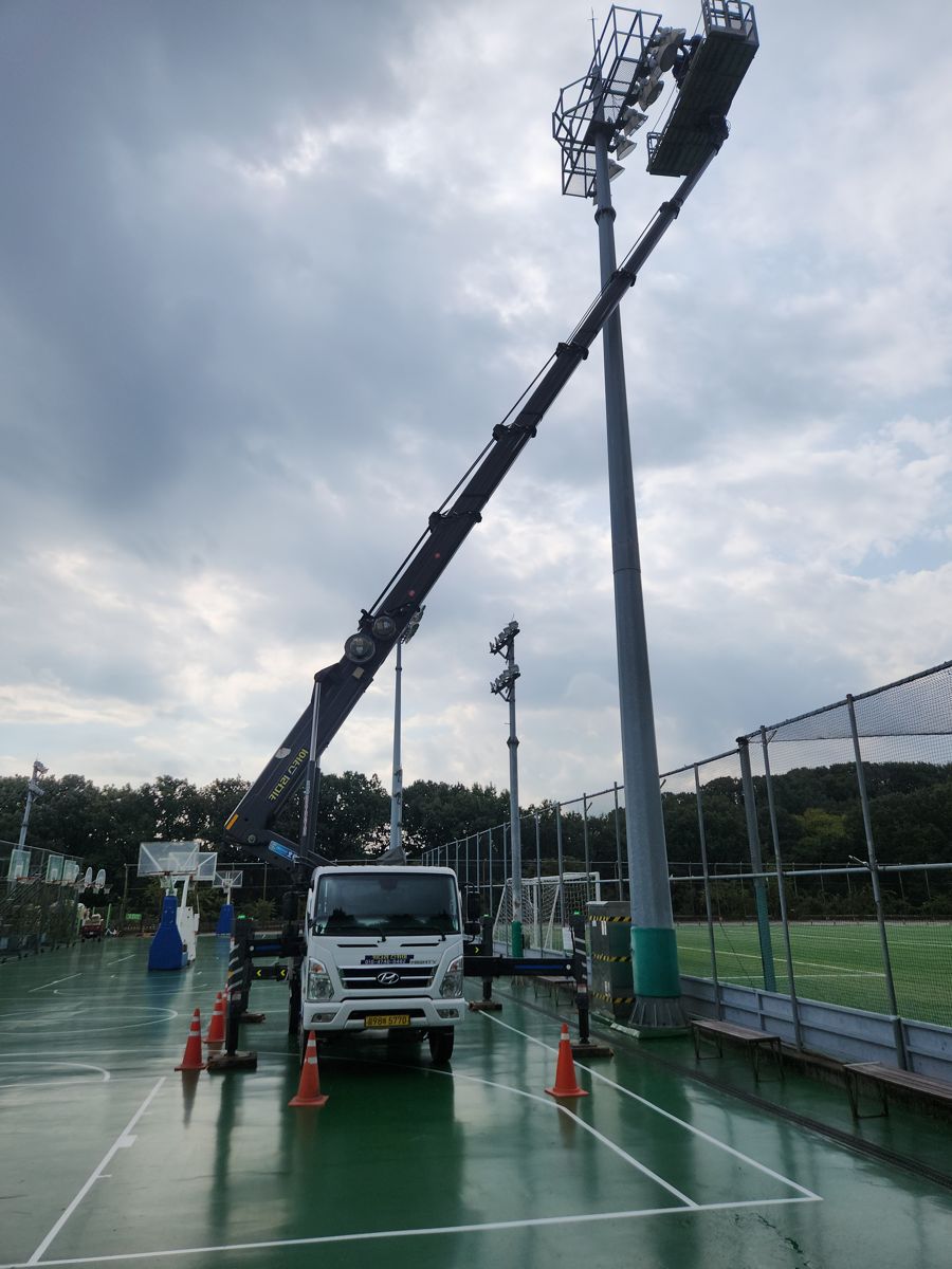 스카이차·고소작업차 실제 작업 현장 4