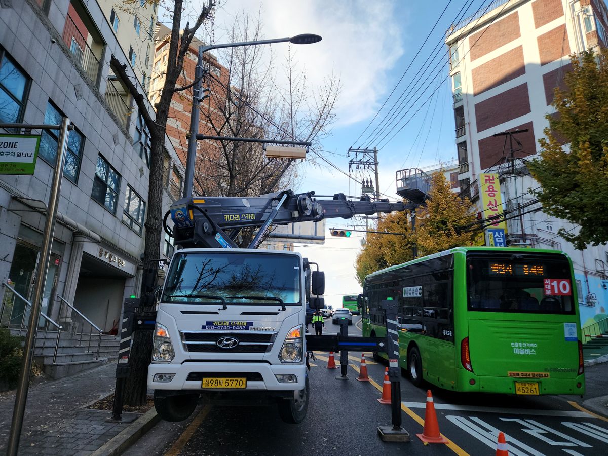 스카이차·고소작업차 실제 작업 현장 3