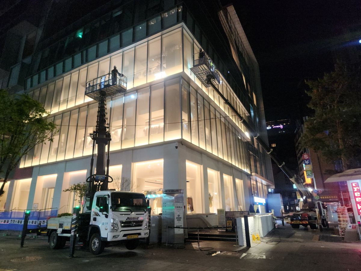 스카이차·고소작업차 실제 작업 현장 5