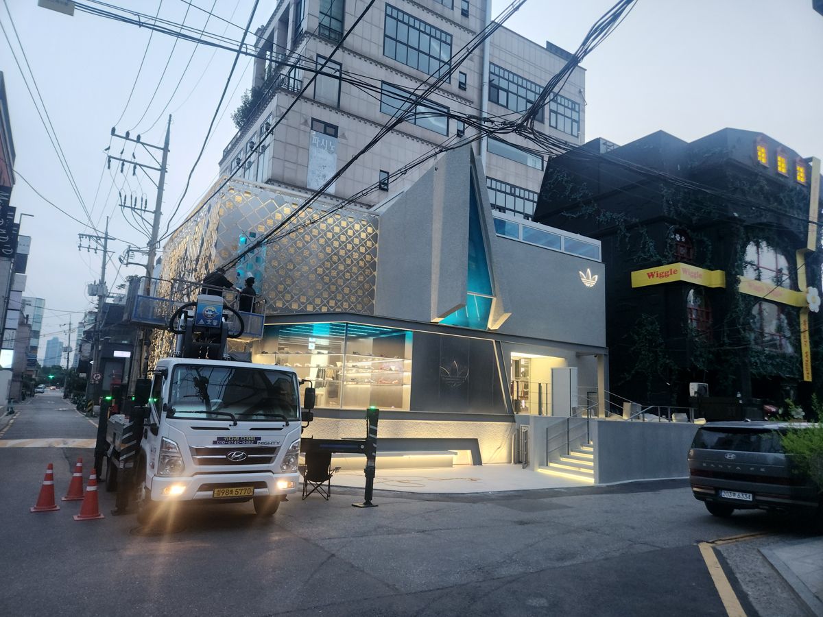 스카이차·고소작업차 실제 작업 현장 1