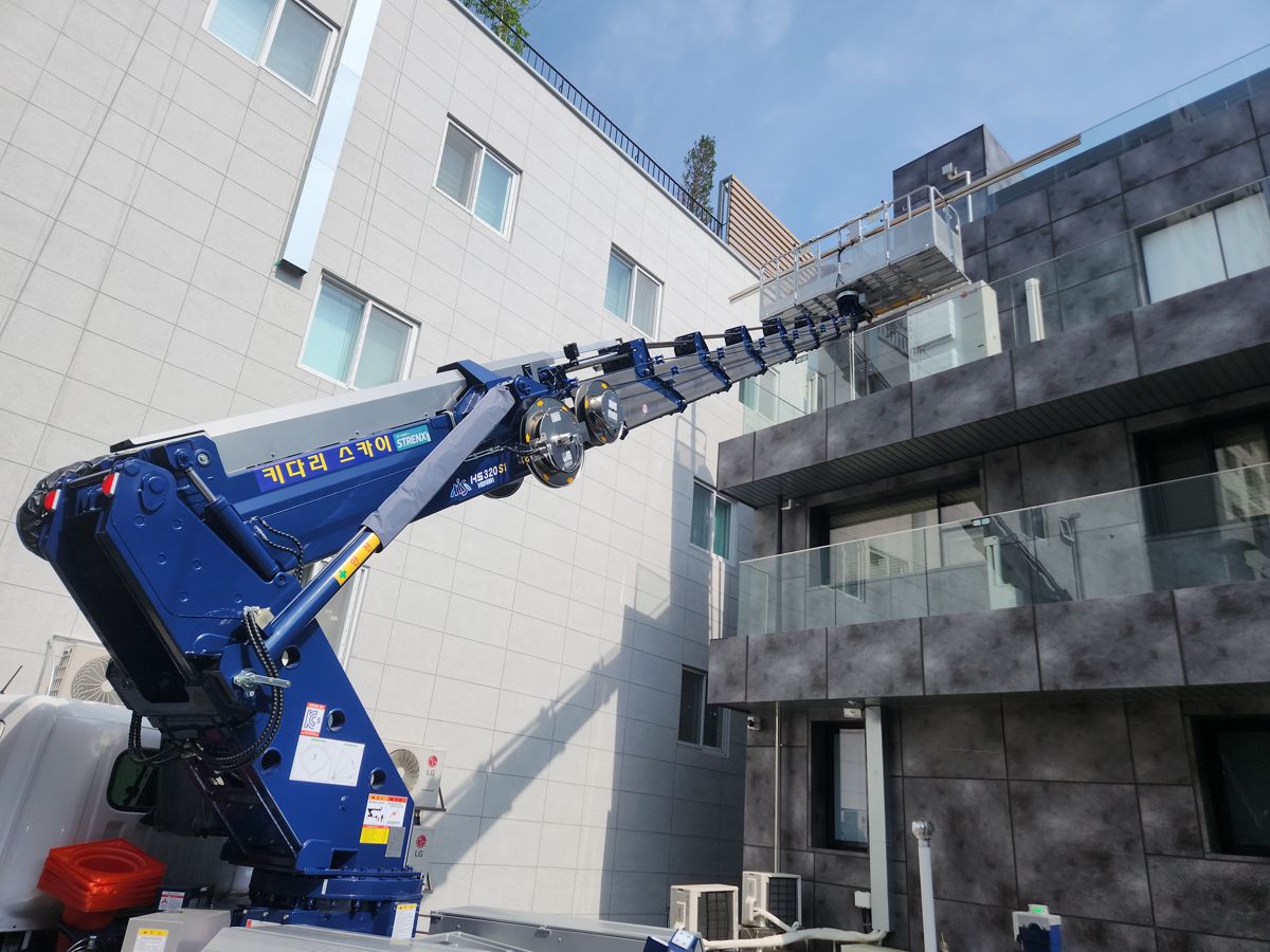 스카이차·고소작업차 실제 작업 현장 1
