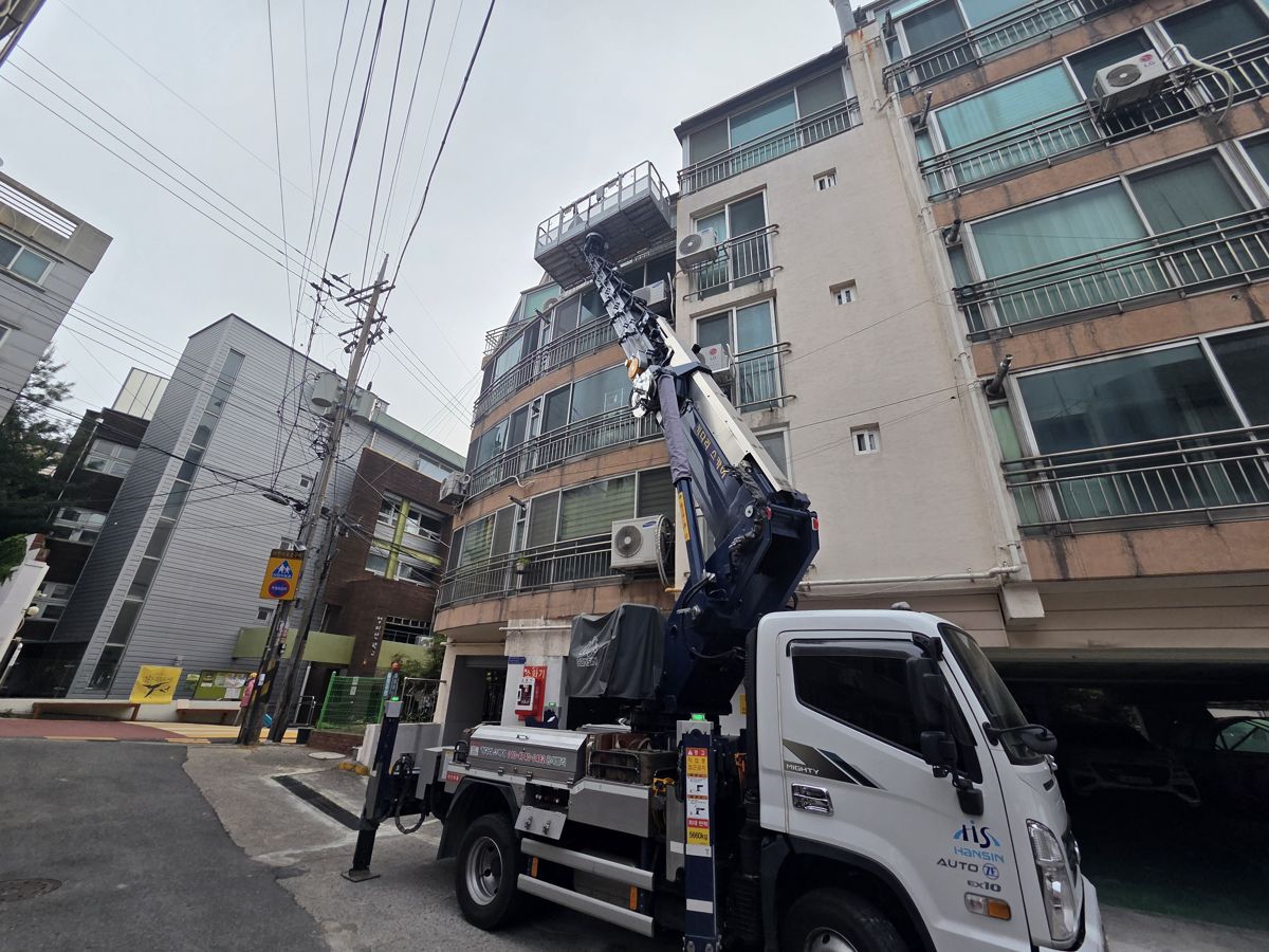 스카이차·고소작업차 실제 작업 현장 6