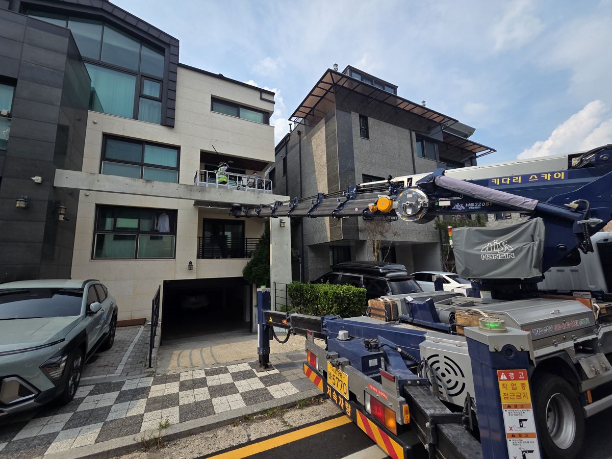 스카이차·고소작업차 실제 작업 현장 6